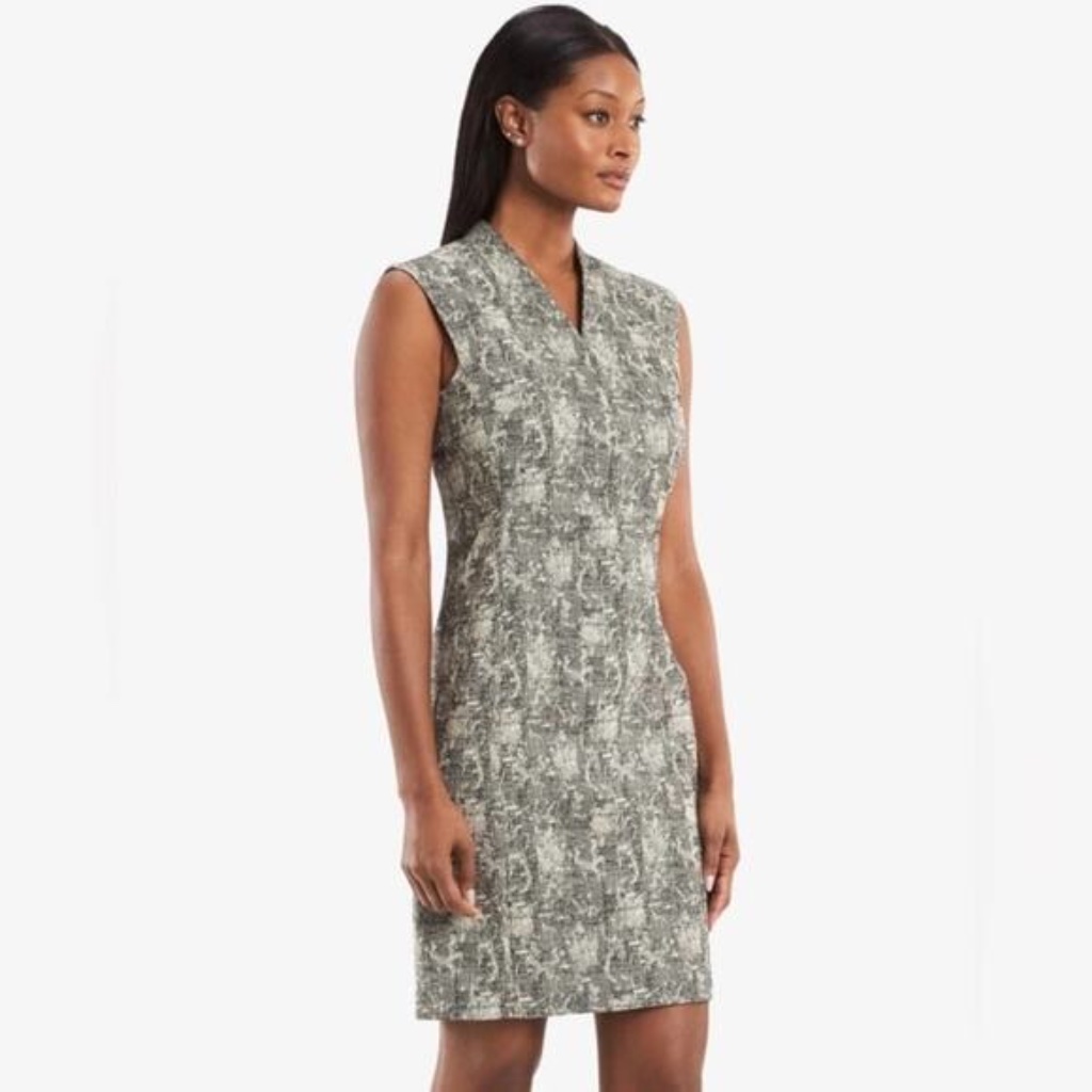 Mm Lafleur Aditi V-Neck Sleeveless Sheath Dress